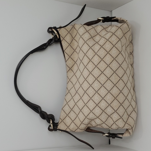 Dooney & Bourke Monogram Women Handbag, Medium, Light Beige and brown - Picture 2 of 16